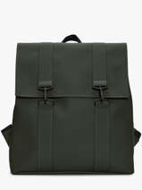 Msn Bag - 1 Compartment Backpack With 15" Laptop Sleeve Rains Green city 13300