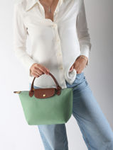Longchamp Le pliage original Sacs port� main Vert-vue-porte