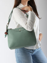 Longchamp Le pliage xtra perles Hobo bag Blue-vue-porte