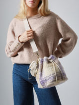 Shoulder Bag Alyssum Woomen Violet alyssum WALS06-vue-porte