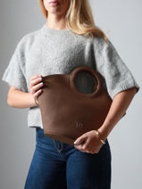 Sac  Main M Neflier Woomen Marron neflier WNEF01-vue-porte