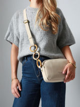 Shoulder Bag Heliconia Woomen Beige heliconia WHEL11-vue-porte