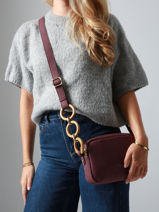 Shoulder Bag Heliconia Woomen Violet heliconia WHEL11-vue-porte