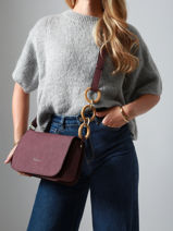 Shoulder Bag Heliconia Woomen Violet heliconia WHEL03-vue-porte