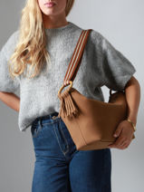 Shoulder Bag Camomille Woomen Brown camomille WCAO03-vue-porte