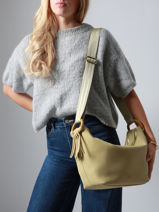 Shoulder Bag Camomille Woomen Green camomille WCAO03-vue-porte