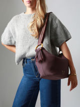 Shoulder Bag Camomille Woomen Violet camomille WCAO03-vue-porte