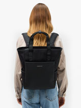 Lindby - 1 Compartment Backpack With 14" Laptop Sleeve Kapten and son Black backpack LINDBY-vue-porte