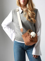 Shoulder Bag S Crocus Woomen Brown crocus WCRO33-vue-porte