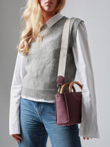 Handbag S Crocus Woomen Violet crocus WCRO01-vue-porte