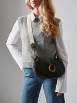 Sac Bandouli�re Crocus Woomen Noir crocus WCRO29-vue-porte