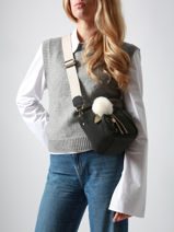 Shoulder Bag S Crocus Woomen Black crocus WCRO33-vue-porte