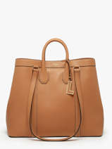 Cabas Belleville Cuir Lancel Marron belleville A13738