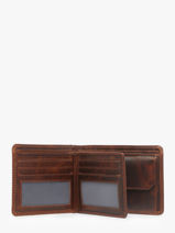 Portefeuille Porte-monnaie Cuir Maverick Marron the original MAVTO004-vue-porte