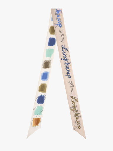 Longchamp Soie gots Foulard Beige