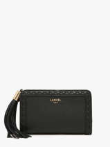 Compact Leather Premier Flirt Wallet Lancel Black premier flirt A11136
