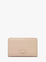 Compact Leather Ninon Zip Wallet Lancel Beige ninon A11123