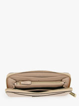 Leather Enveloppe Wallet Lancel Beige enveloppe A13711-vue-porte