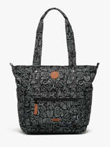 Sac Port� �paule A4 Adventurer Polyester Recycl� Cabaia Noir adventurer TOTEBAGM