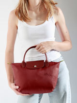 Longchamp Le pliage green Sacs port� main Violet-vue-porte