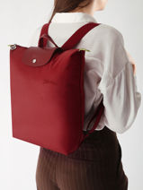 Longchamp Le pliage green Sac  dos Violet-vue-porte