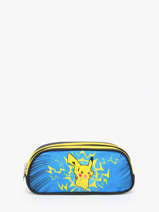 2-compartment Pouch Pikachu Eclair Pokemon Blue pikachu eclair 25IK207D