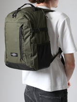 Sac  Dos 1 Compartiment + Pc 16" Eastpak Vert core series EK0A5BL4-vue-porte