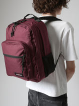 Sac  Dos 2 Compartiments + Pc 15" Eastpak Rouge authentic K40F-vue-porte