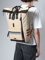Backpack With 17" Laptop Sleeve Cabaia Beige adventurer L-vue-porte