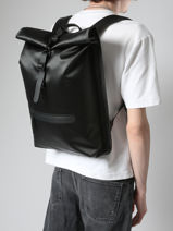 1 Compartment Backpack With 14" Laptop Sleeve Rains Black city 13320-vue-porte