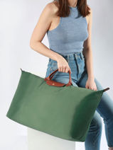 Longchamp Le pliage original Travel bag Green-vue-porte