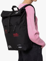 Sac � Dos Up Roll Basquiat Eastpak Noir eastpak x basquiat A5BGFBAS-vue-porte