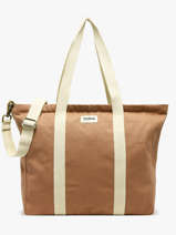 Sac Port� �paule Cesar Coton Hindbag Marron best seller CESAR