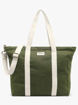Sac Port� �paule Cesar Coton Hindbag Vert best seller CESAR