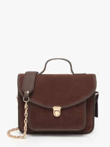 Sac Bandoulire La Suite Cuir Paul marius Marron la suite GEOR2SUI