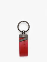 Porte-clefs Cuir Yves renard Rouge foulonne 2328