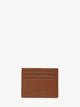 Card Holder Leather Yves renard Brown foulonne 232