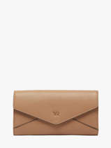 Portefeuille Cuir Yves renard Beige enveloppe 29286