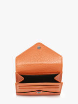 Porte-monnaie Cuir Yves renard Orange enveloppe 29250-vue-porte