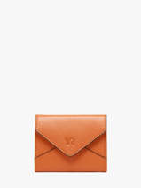 Coin Purse Enveloppe Leather Yves renard Orange enveloppe 29250