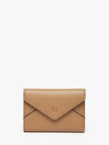 Wallet Leather Yves renard Beige enveloppe 29223