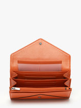Wallet Enveloppe Leather Yves renard Orange enveloppe 29283-vue-porte
