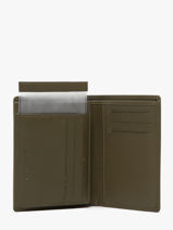Wallet Leather Yves renard Green smooth 15418-vue-porte