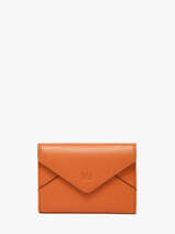 Portefeuille Cuir Yves renard Orange enveloppe 29223