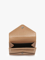 Coin Purse Enveloppe Leather Yves renard Beige enveloppe 29250-vue-porte