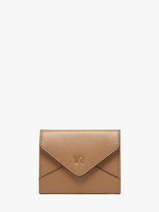 Coin Purse Leather Yves renard Beige enveloppe 29250