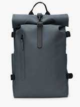 Rolltop Rucksack Large - Backpack Rains Gray city 14590