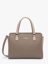 Sac Trapze Smooth Cuir Lancaster Marron smooth 3