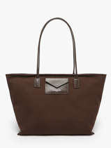 Shoulder Bag Canvas Kba Lancaster Brown canvas kba 50