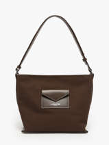 Shoulder Bag Canvas Kba Lancaster Brown canvas kba 51
